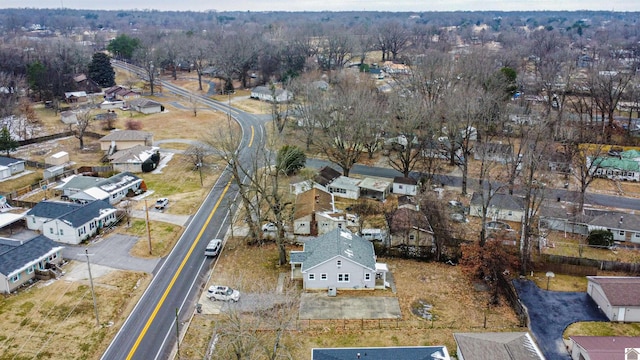 aerial view featuring a residential view