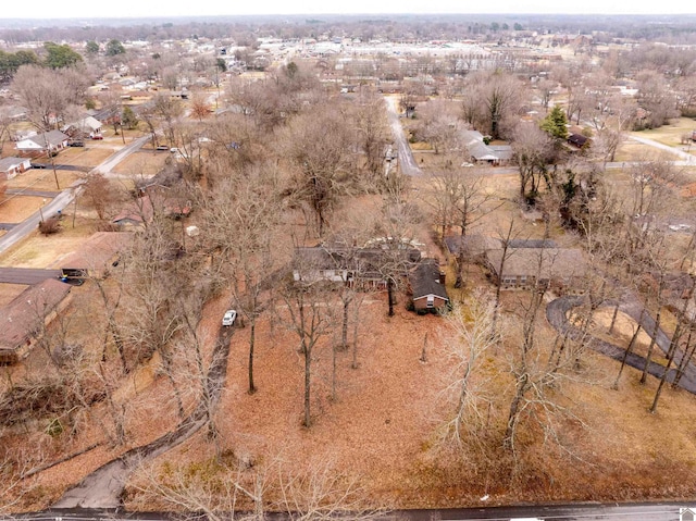 bird's eye view with a rural view