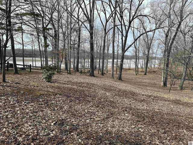 view of yard featuring a water view