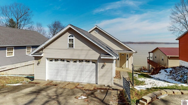 traditional-style home featuring a garage