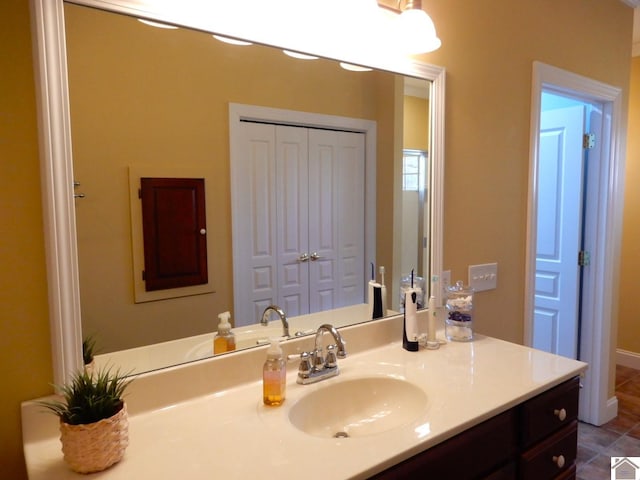 bathroom featuring vanity