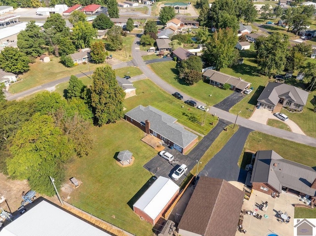 bird's eye view with a residential view