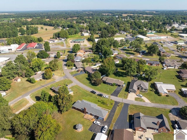 bird's eye view with a residential view