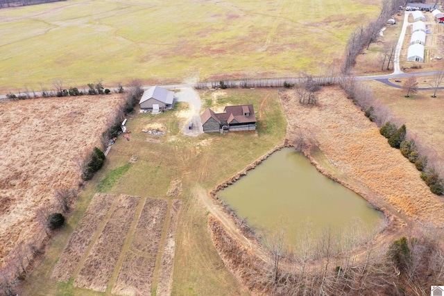 aerial view with a rural view