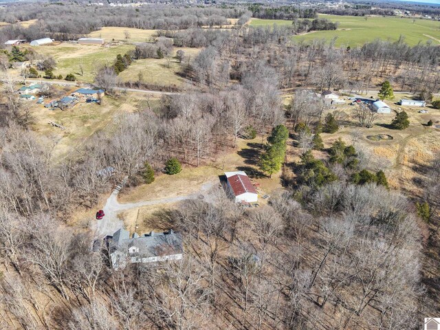 3929 Griggstown Rd, Calvert City, KY 42029 - birds eye view of property featuring a rural view