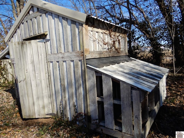 view of outbuilding with an outdoor structure