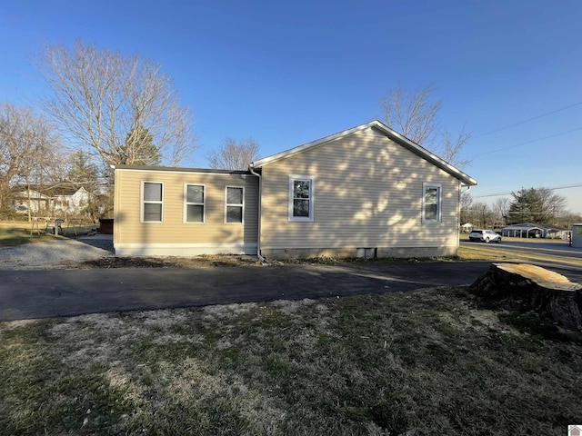 view of side of property