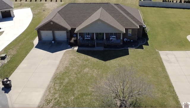 birds eye view of property