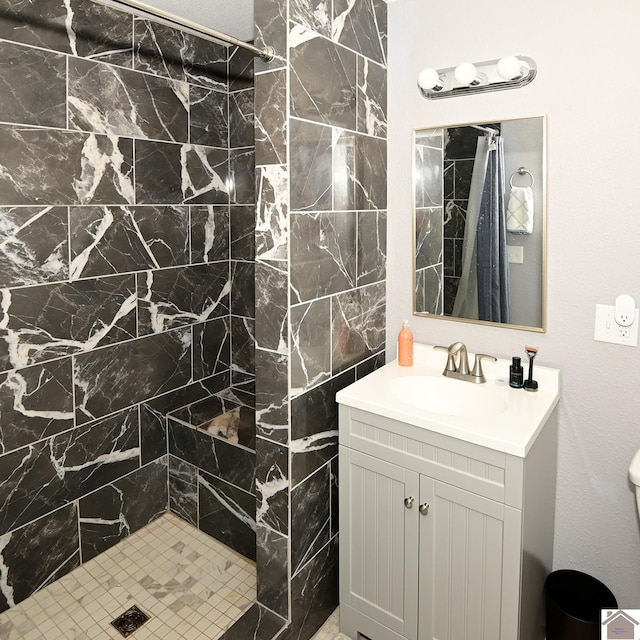 1706 Lane-A Rd, Paducah, KY 42003 - full bathroom with vanity and a tile shower
