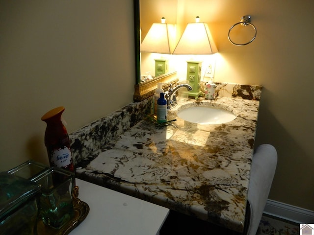 bathroom with vanity