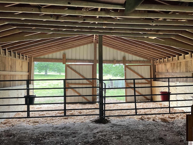 view of horse barn