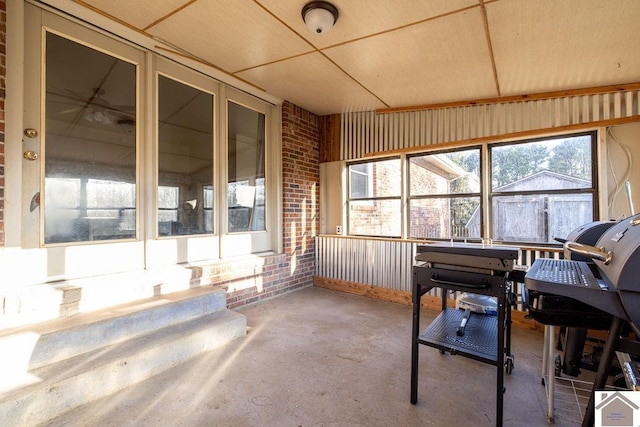 view of sunroom