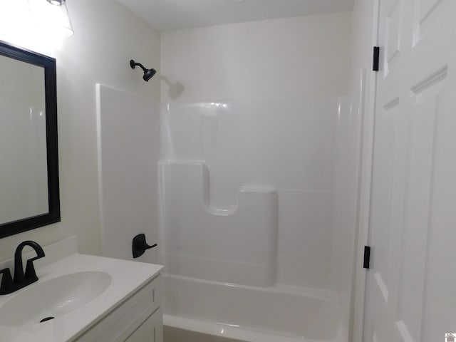 full bath with shower / bathtub combination and vanity