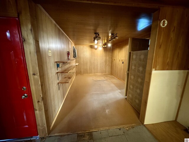 504 Pine St, Murray, KY 42071 - hall featuring wooden walls