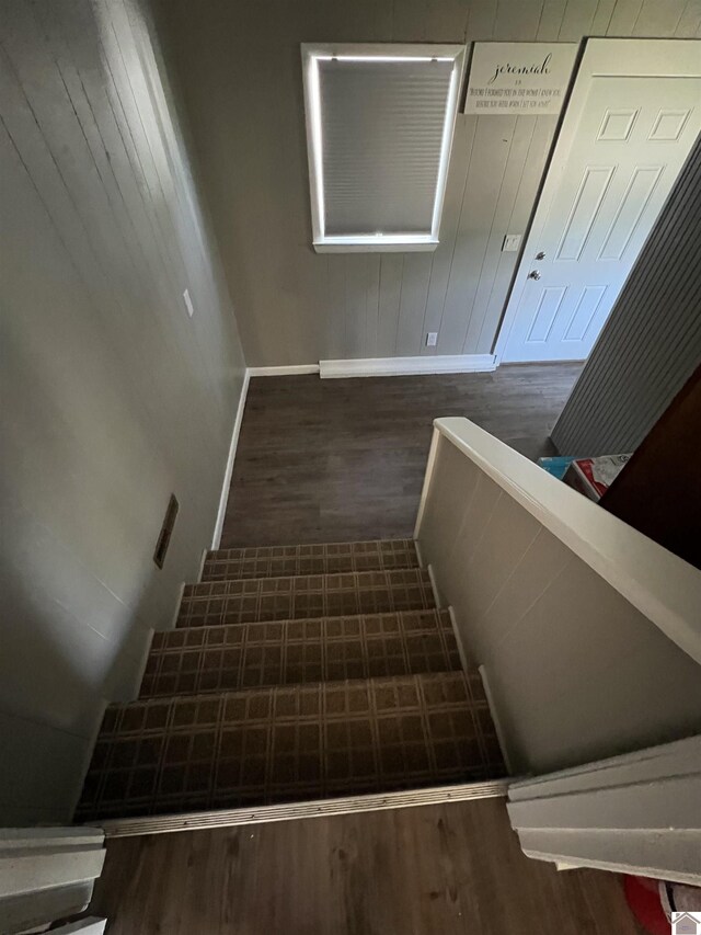 1201 US Highway 68e, Benton, KY 42025 - staircase with baseboards and wood finished floors