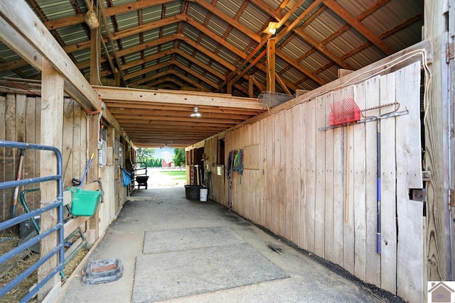 view of stable