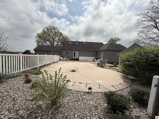 6060 State Route 94 W, Murray, KY 42071 - rear view of property with a patio and a fenced backyard