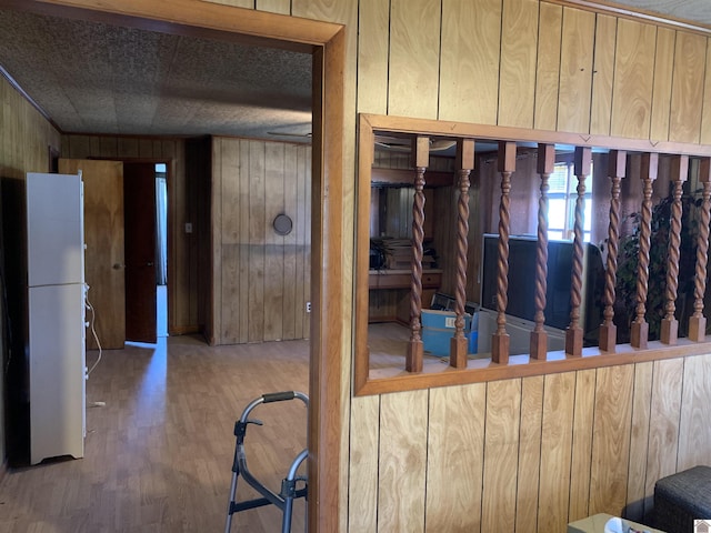 1368 Pritchard Rd, Wingo, KY 42088 - miscellaneous room featuring wood finished floors and wooden walls