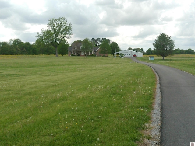 view of street with aphalt driveway