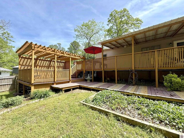 124 Miller Ln, Gilbertsville, KY 42044 - exterior space featuring a deck and stairs