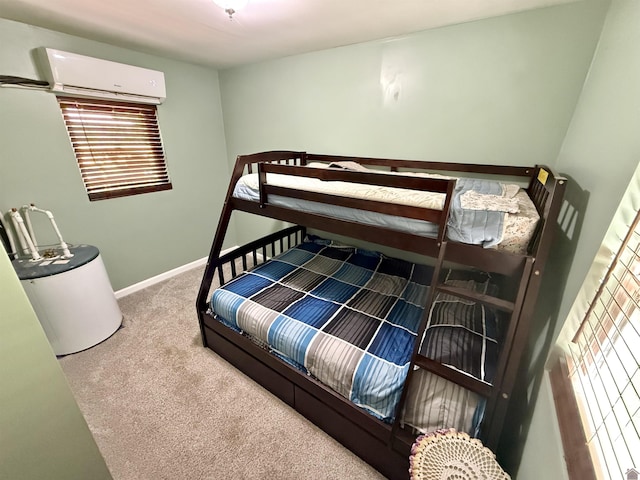 124 Miller Ln, Gilbertsville, KY 42044 - bedroom with carpet, a wall mounted AC, and baseboards