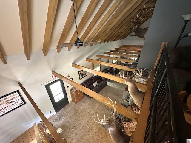 interior space with stairs