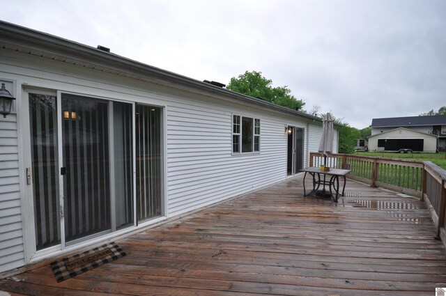 5770 Metropolis Lake Rd, West Paducah, KY 42086 - view of wooden terrace