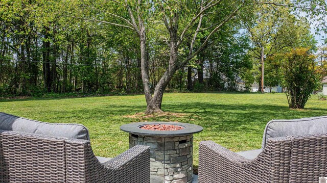 899 Fairview St, Benton, KY 42025 - view of yard featuring a fire pit