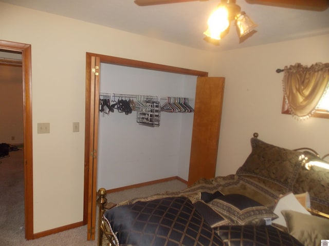 2471 State Route 94 W, Wingo, KY 42088 - bedroom featuring baseboards, a ceiling fan, and carpet