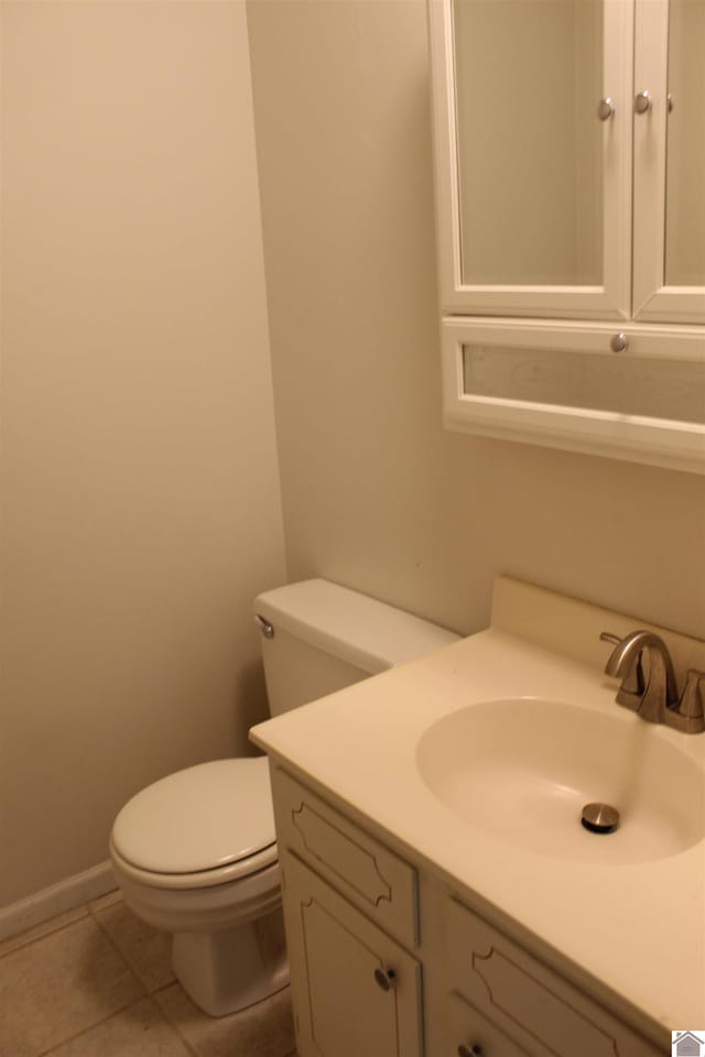 1725 Evelyn Dr, Paducah, KY 42003 - bathroom featuring vanity, toilet, and tile patterned floors