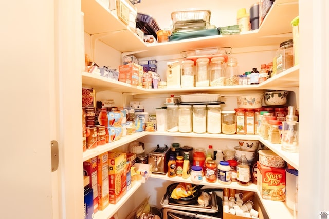 view of pantry