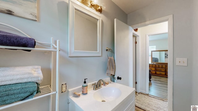 bathroom featuring vanity