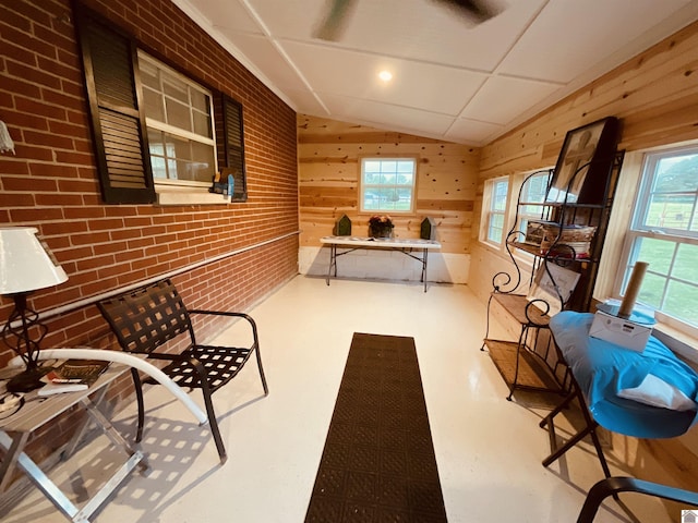 sunroom / solarium featuring a healthy amount of sunlight