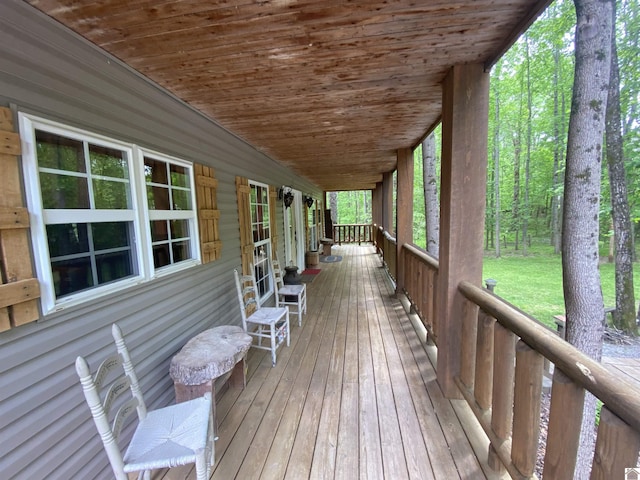 view of deck