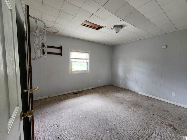 view of carpeted empty room