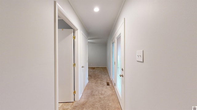 608 E 12th St, Benton, KY 42025 - hall with baseboards and light carpet