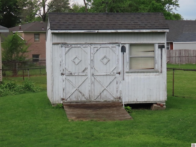1214 Wilton Ave, Mayfield, KY 42066 - view of shed with fence