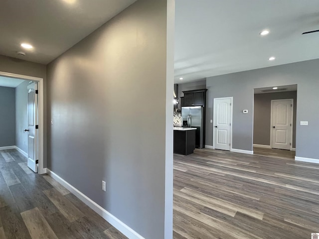 1360 Eagle Ln, Mayfield, KY 42066 - corridor featuring dark wood-type flooring, recessed lighting, and baseboards