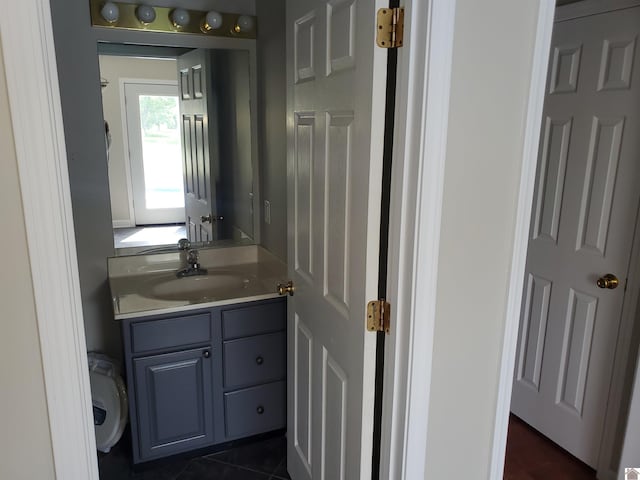 bathroom featuring vanity