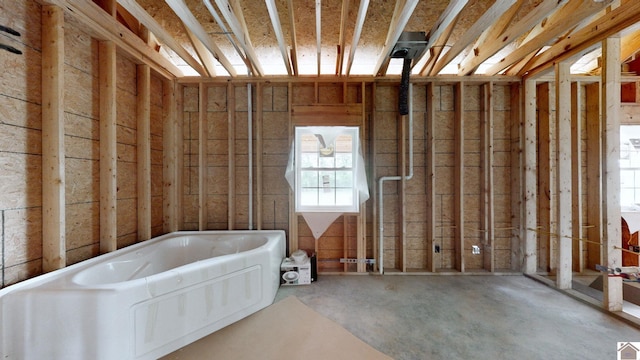 bathroom with a bath