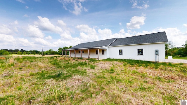 view of rear view of property