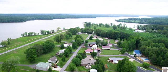 486 Mermie, Hardin, KY 42048 - drone / aerial view featuring a water view and a wooded view