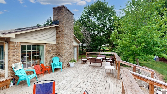 486 Mermie, Hardin, KY 42048 - wooden deck featuring outdoor lounge area