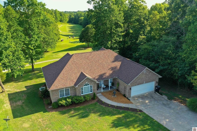 view from above of property