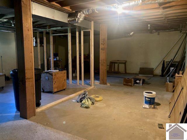 107 Monroe, Fancy Farm, KY 42039 - view of unfinished below grade area