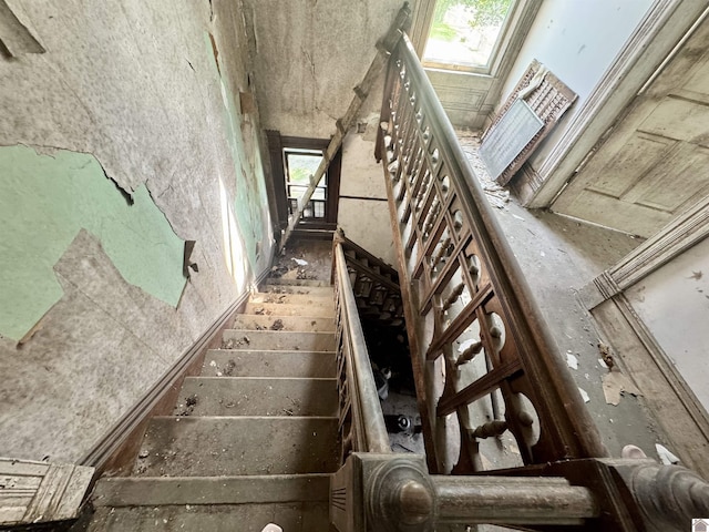 view of stairway