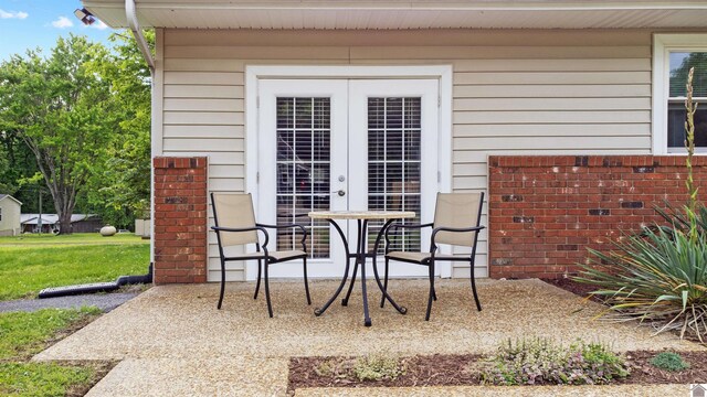 view of patio / terrace with french doors