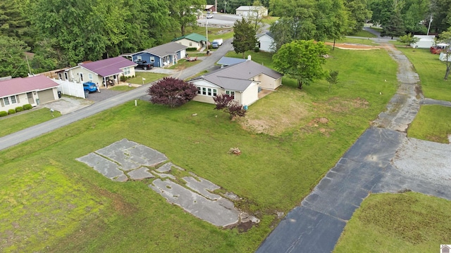 aerial view of residential area