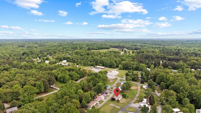 bird's eye view of a heavily wooded area