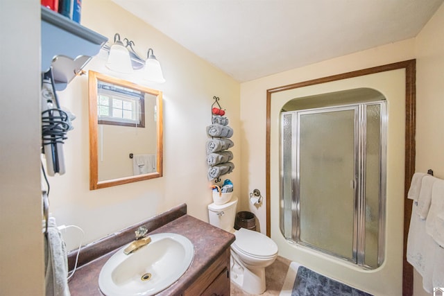 2782 Foust Sledd Rd, Benton, KY 42025 - bathroom with a stall shower, vanity, and toilet